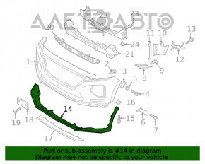 Buza bara față Hyundai Santa FE 19-20 structură