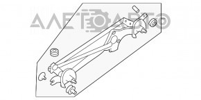 Трапеция дворников очистителя с мотором Subaru Outback 20-
