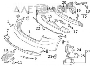 Suportul pentru bara de protecție față aripa dreapta Kia Forte 4d 14-18 restul