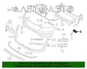 Кронштейн переднего бампера правый Hyundai Tucson 16-21 новый OEM оригинал