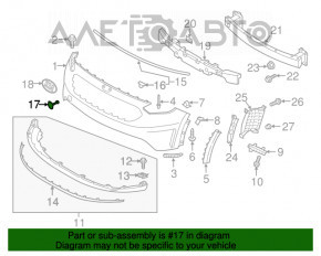 Capacul carligului de tractare al bara fata Kia Niro 17-19 HEV, PHEV, nou, original OEM