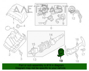 Senzorul unghiului de virare a volanului Mitsubishi Outlander 14-21