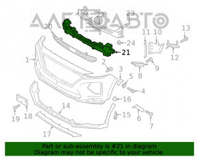 Absorbantul de bara fata pentru Hyundai Santa Fe 19-20 SUA