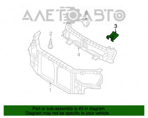 Suport radiator de răcire dreapta sus Hyundai Sonata 11-15