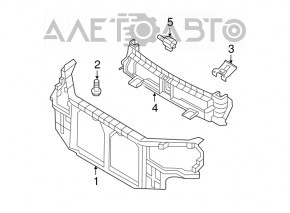 Suport radiator de răcire dreapta sus Hyundai Sonata 11-15