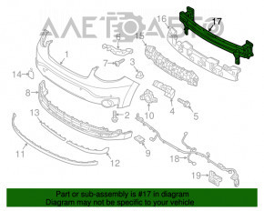 Amplificatorul de bara fata Kia Soul 14-19