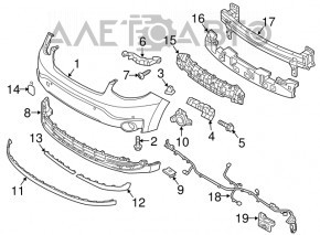 Amplificatorul de bara fata Kia Soul 14-19