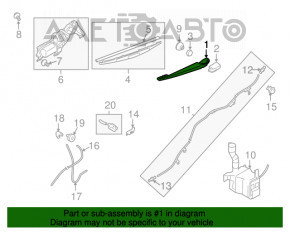 Leash cu ștergător spate pentru Subaru B9 Tribeca