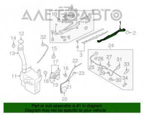 Поводок дворника левый Subaru b9 Tribeca