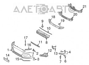 Moldura bara fata stanga Hyundai Sonata 18-19