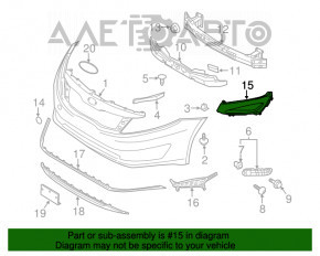 Cadru far stanga Kia Optima 11-13, nou, original OEM