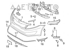 Cadru far stanga Kia Optima 11-13, nou, original OEM