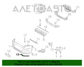 Moldura bara fata dreapta Hyundai Sonata 18-19 noua originala