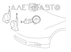 Сирена Lexus NX200t NX300 NX300h 15-21 OEM