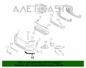 Moldura bara fata stanga Hyundai Sonata 18-19 sport