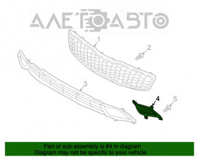 Capacul farului stâng pentru Kia Forte 4d 17-18, nou, original OEM