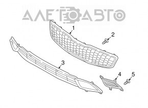 Capacul farului stâng pentru Kia Forte 4d 17-18, nou, original OEM