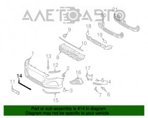 Moldura bara fata centrala Hyundai Sonata 18-19 sport