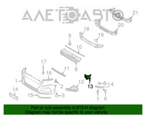 Conducta de aer frontal stânga Hyundai Sonata 18-19