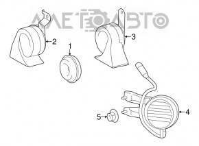 Semnal de avertizare pentru Lexus RX350 RX450h 10-15