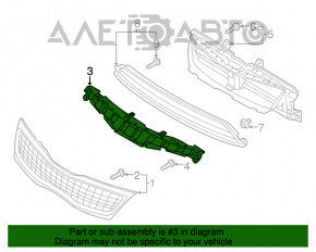 Suportul de bara fata centrala pentru Kia Optima 14-15 rest hybrid, nou, original OEM.