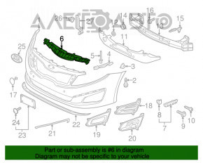 Suport grilaj radiator Kia Optima 14-15 restul