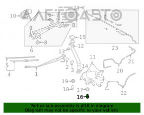 Мотор омывателя лобового Subaru Forester 19- SK новый OEM оригинал