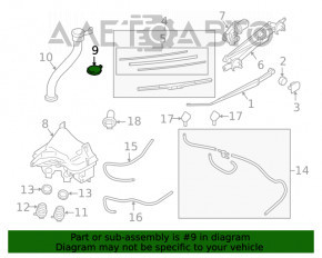 Capacul rezervorului de spălare a parbrizului pentru Subaru Outback 15-19