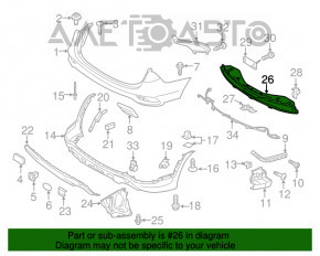 Amplificatorul pentru bara spate Hyundai Santa FE Sport 17-18 restilizat SUA