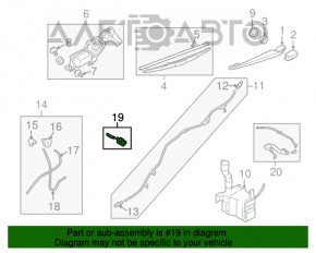 Duza de spalat geamurile din spate pentru Subaru B9 Tribeca