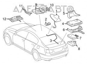 MAYDAY SYSTEM COMPUTER Lexus GS300 GS350 GS430 GS450h 06-11