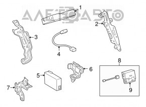 Modulul de control al telematicii Computer Transceiver Toyota Prius 30 10-12