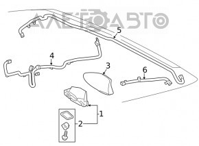 Antena aripă Toyota Highlander 20-