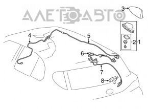 Antena aripă Lexus CT200h 14-17