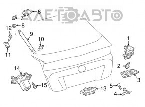 Camera de vizionare spate pentru Toyota Prius 50 16-