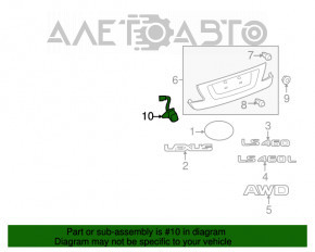 Camera de vizionare spate pentru Lexus LS460 LS600h 07-12