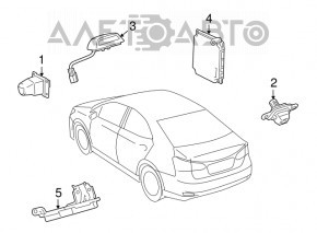 Camera de vizionare spate pentru Lexus Hs250h 10-12