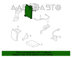 Parking Assist Computer Lexus LS460 07-12