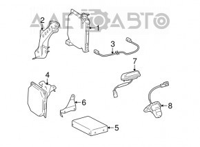 Asistent de parcare computer Lexus LS460 07-12