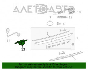 Camera de vizionare spate pentru Toyota Camry v70 18-