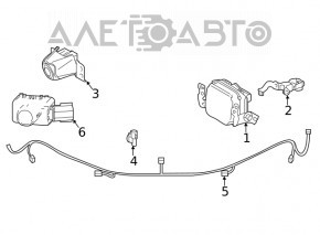 Camera frontală Lexus NX300 18-21 grile radiator