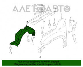 Aripa fata stanga Kia Sorento 14-15 restul