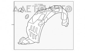 Captuseala aripa fata stanga Kia Optima 14-15 hibrid nou original OEM