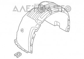 Bara de protecție față dreapta Hyundai Sonata 18-19