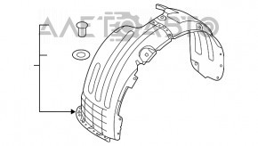 Captuseala aripa dreapta fata Kia Niro 17-19 HEV, PHEV nou original OEM