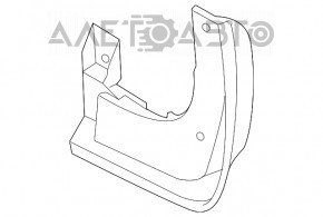 Bara de noroi din față dreapta pentru Kia Forte 4d 14-18, nouă, originală