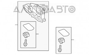 Antena aripă Toyota Prius 50 16- fără JBL cu navigație