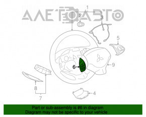 Butonul de control de pe volanul stâng al Mitsubishi Outlander Sport ASX 10-