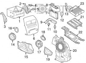 Magnetofon radio Mitsubishi Outlander 14-21