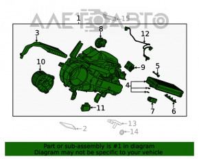 Печка задняя в сборе Toyota Highlander 20-22 3.5